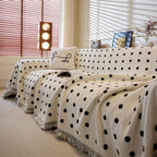 Decorative Plush Textured Woven Sofa Cover Throw, Cozy Soft Couch Protector Blanket