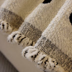 Decorative Plush Textured Woven Sofa Cover Throw, Cozy Soft Couch Protector Blanket