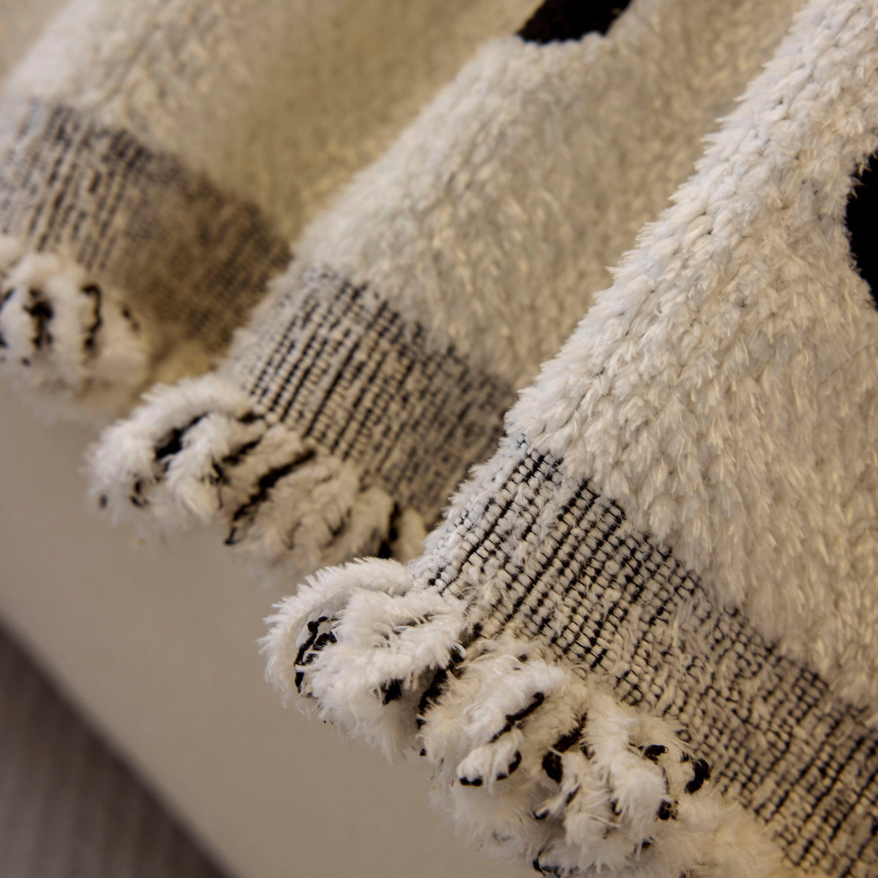 Decorative Plush Textured Woven Sofa Cover Throw, Cozy Soft Couch Protector Blanket