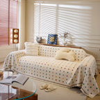 Decorative Plush Textured Woven Sofa Cover Throw, Cozy Soft Couch Protector Blanket