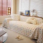 Decorative Plush Textured Woven Sofa Cover Throw, Cozy Soft Couch Protector Blanket
