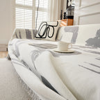 Chenille Abstract Soft Thick Reversible Oversized Couch Cover Blanket, Blanket on Sofa and The Couch