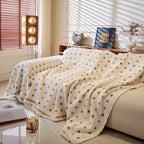 Decorative Plush Textured Woven Sofa Cover Throw, Cozy Soft Couch Protector Blanket