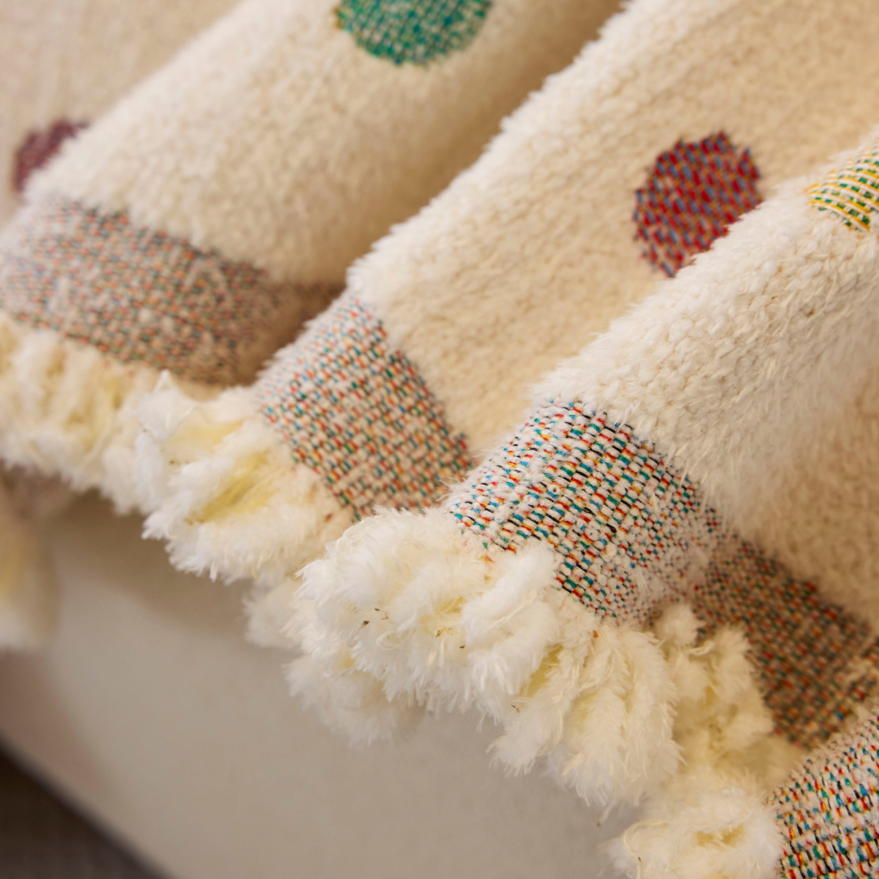 Decorative Plush Textured Woven Sofa Cover Throw, Cozy Soft Couch Protector Blanket