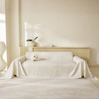 Tropical Botanical Leaf Texture Furniture Protector Blanket Soft Breathable Sofa Cover