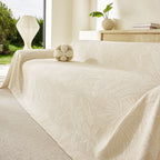 Tropical Botanical Leaf Texture Furniture Protector Blanket Soft Breathable Sofa Cover