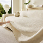 Tropical Botanical Leaf Texture Furniture Protector Blanket Soft Breathable Sofa Cover