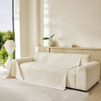 Tropical Botanical Leaf Texture Furniture Protector Blanket Soft Breathable Sofa Cover