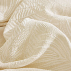 Tropical Botanical Leaf Texture Furniture Protector Blanket Soft Breathable Sofa Cover
