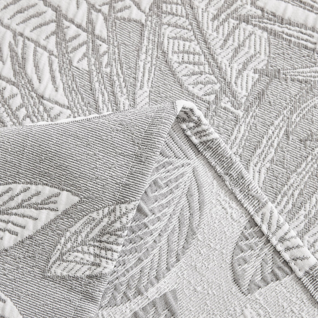 Tropical Botanical Leaf Texture Furniture Protector Blanket Soft Breathable Sofa Cover
