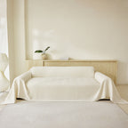 Three Layer Woven Soft Breathable Sofa Cover Blanket, Textured Chevron Couch Cover