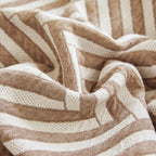 Three Layer Woven Soft Breathable Sofa Cover Blanket, Textured Chevron Couch Cover