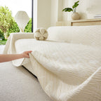 Soft Breathable Sofa Cover Blanket,Botanical Embossed Furniture Protector Throw Cover
