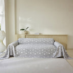Soft Breathable Sofa Cover Blanket,Botanical Embossed Furniture Protector Throw Cover