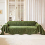 Soft Jacquard Sofa Cover for Dogs, Boho Chenille Sofa Slipcover for Pets Washable