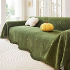 Soft Jacquard Sofa Cover for Dogs, Boho Chenille Sofa Slipcover for Pets Washable