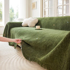 Soft Jacquard Sofa Cover for Dogs, Boho Chenille Sofa Slipcover for Pets Washable