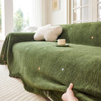 Soft Jacquard Sofa Cover for Dogs, Boho Chenille Sofa Slipcover for Pets Washable