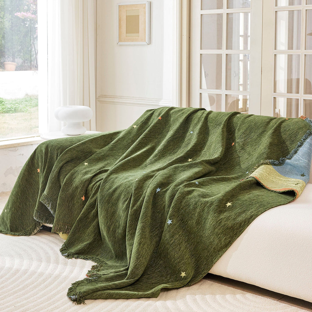 Soft Jacquard Sofa Cover for Dogs, Boho Chenille Sofa Slipcover for Pets Washable