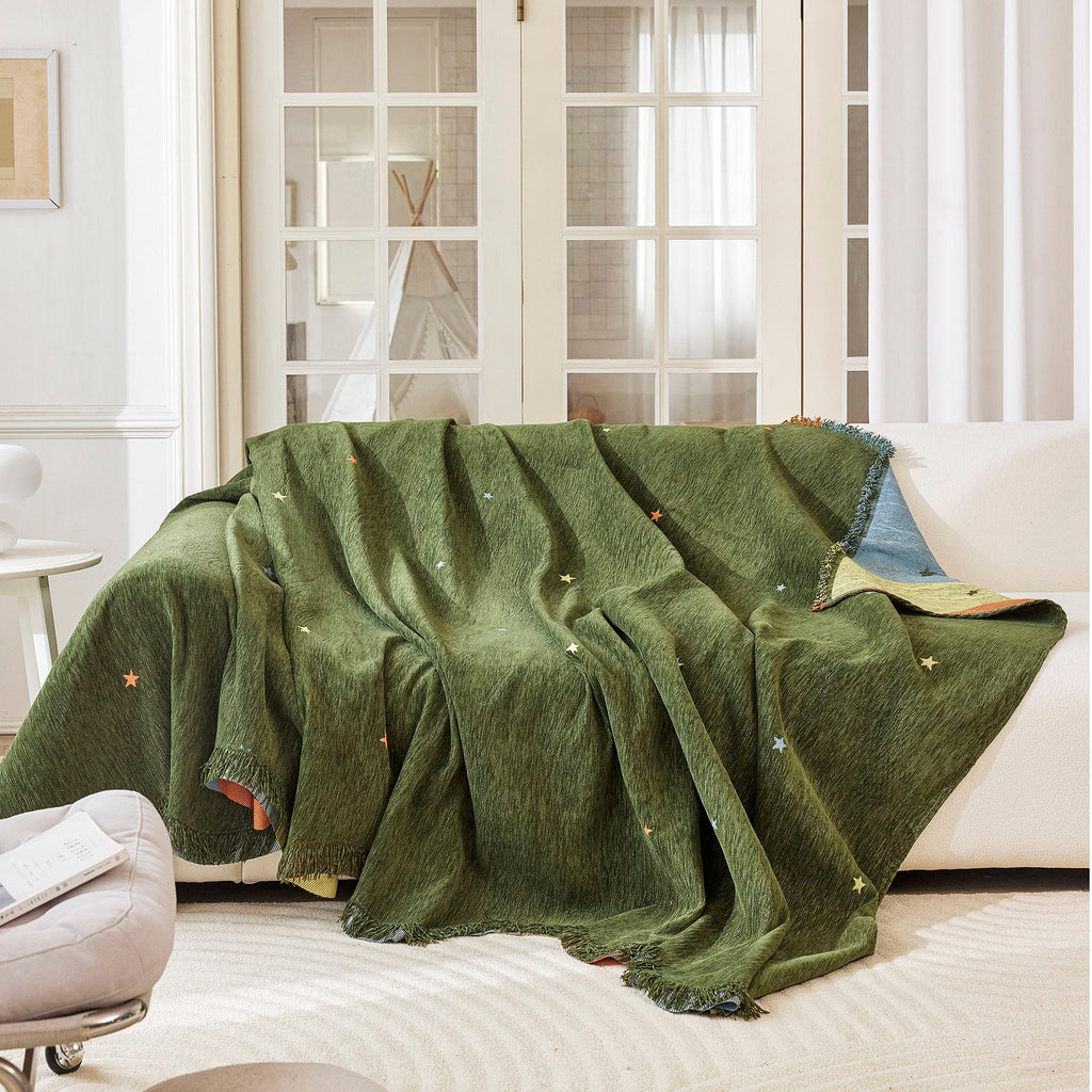 Soft Jacquard Sofa Cover for Dogs, Boho Chenille Sofa Slipcover for Pets Washable