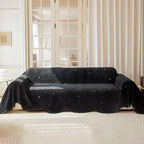 Soft Jacquard Sofa Cover for Dogs, Boho Chenille Sofa Slipcover for Pets Washable