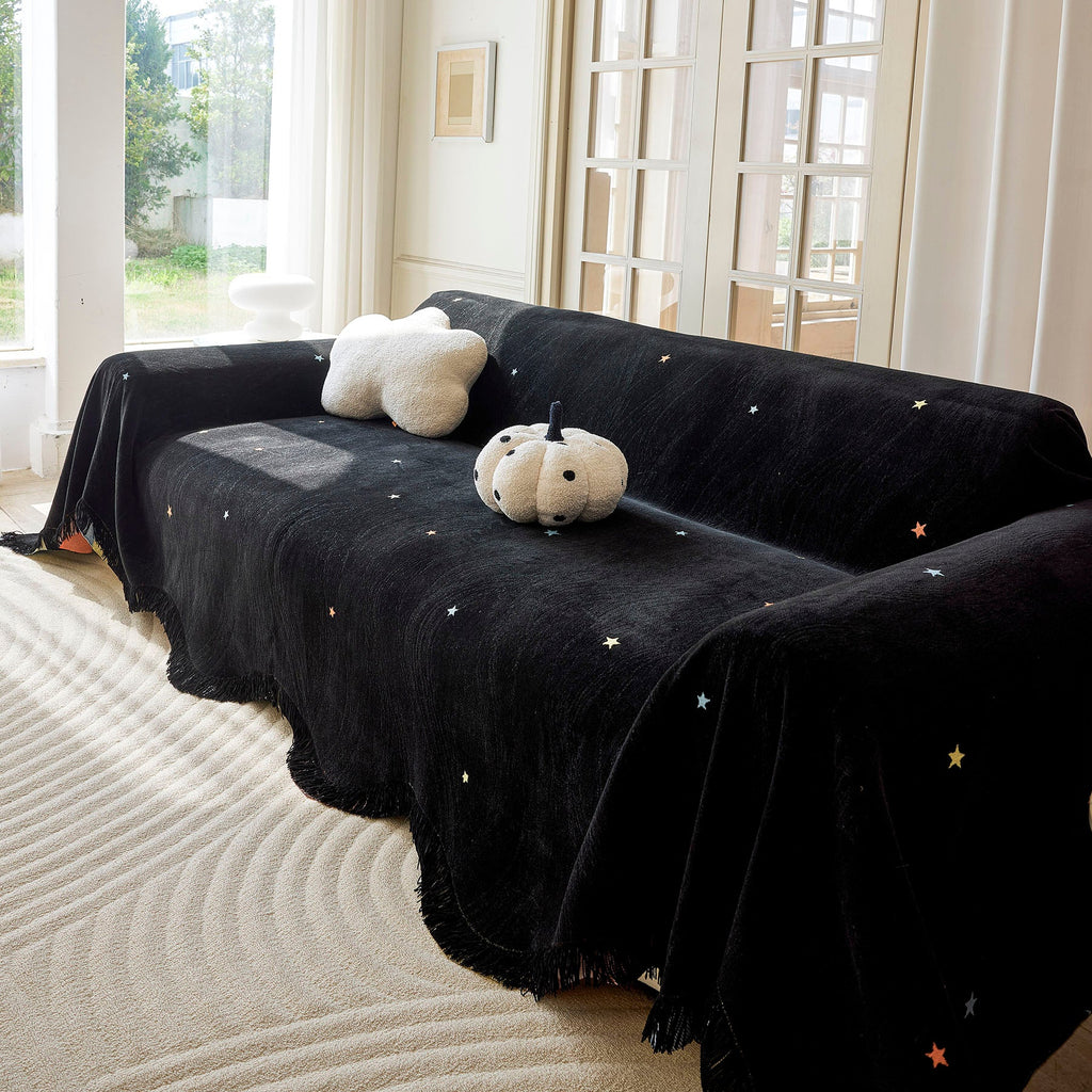 Soft Jacquard Sofa Cover for Dogs, Boho Chenille Sofa Slipcover for Pets Washable