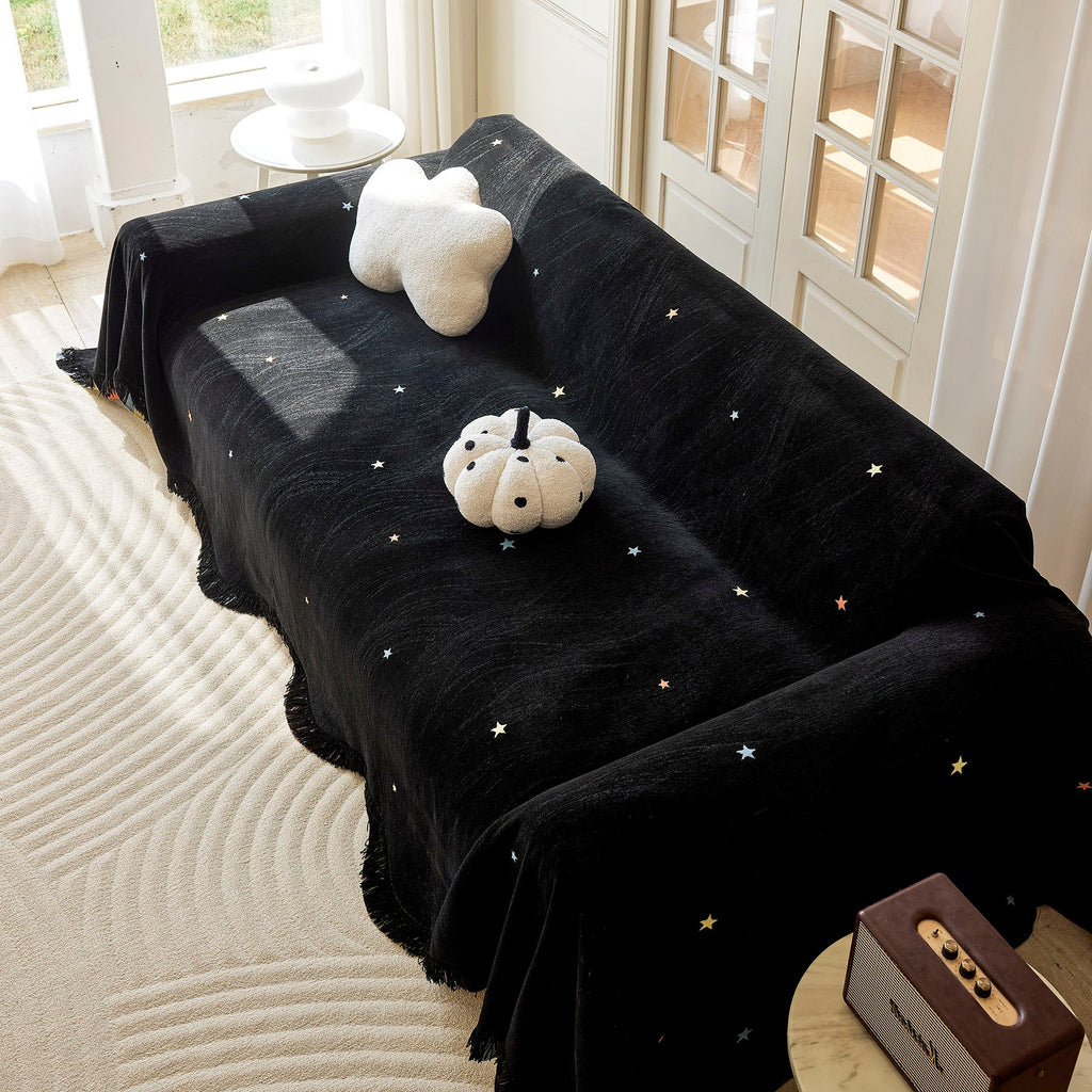 Soft Jacquard Sofa Cover for Dogs, Boho Chenille Sofa Slipcover for Pets Washable