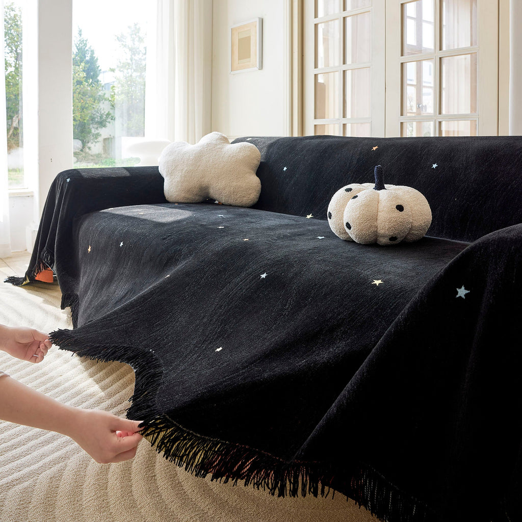 Soft Jacquard Sofa Cover for Dogs, Boho Chenille Sofa Slipcover for Pets Washable