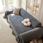 Soft Jacquard Sofa Cover for Dogs, Boho Chenille Sofa Slipcover for Pets Washable