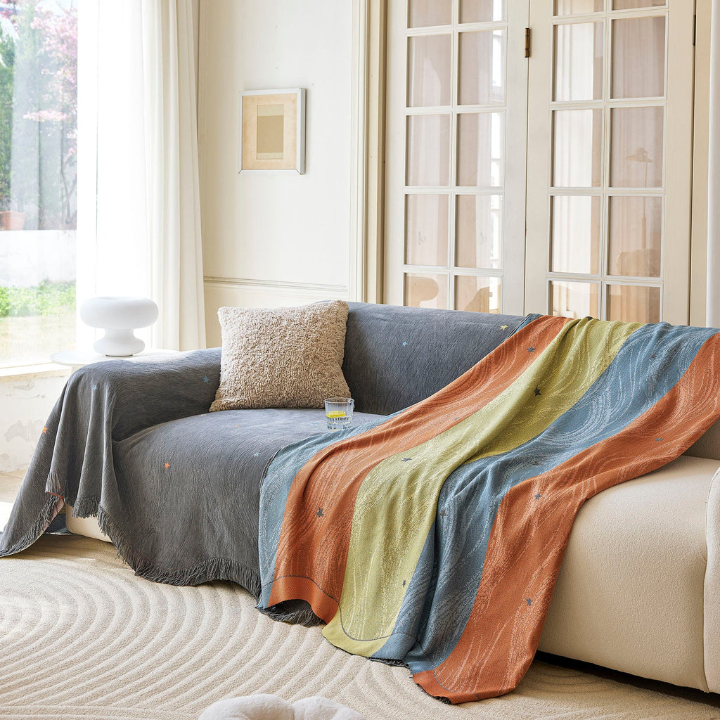 Soft Jacquard Sofa Cover for Dogs, Boho Chenille Sofa Slipcover for Pets Washable