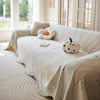 Soft Jacquard Sofa Cover for Dogs, Boho Chenille Sofa Slipcover for Pets Washable