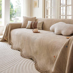 Soft Jacquard Sofa Cover for Dogs, Boho Chenille Sofa Slipcover for Pets Washable
