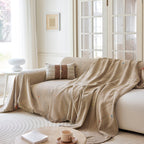 Soft Jacquard Sofa Cover for Dogs, Boho Chenille Sofa Slipcover for Pets Washable