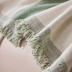 Modern Abstract Chenille Sofa Cover, Large Soft Throw Blanket with Tassels for Couch
