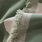Modern Abstract Chenille Sofa Cover, Large Soft Throw Blanket with Tassels for Couch