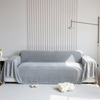 Chenille Thickened Solid Couch Blanket Throws, Reversible Couch Covers for Sectional Couches