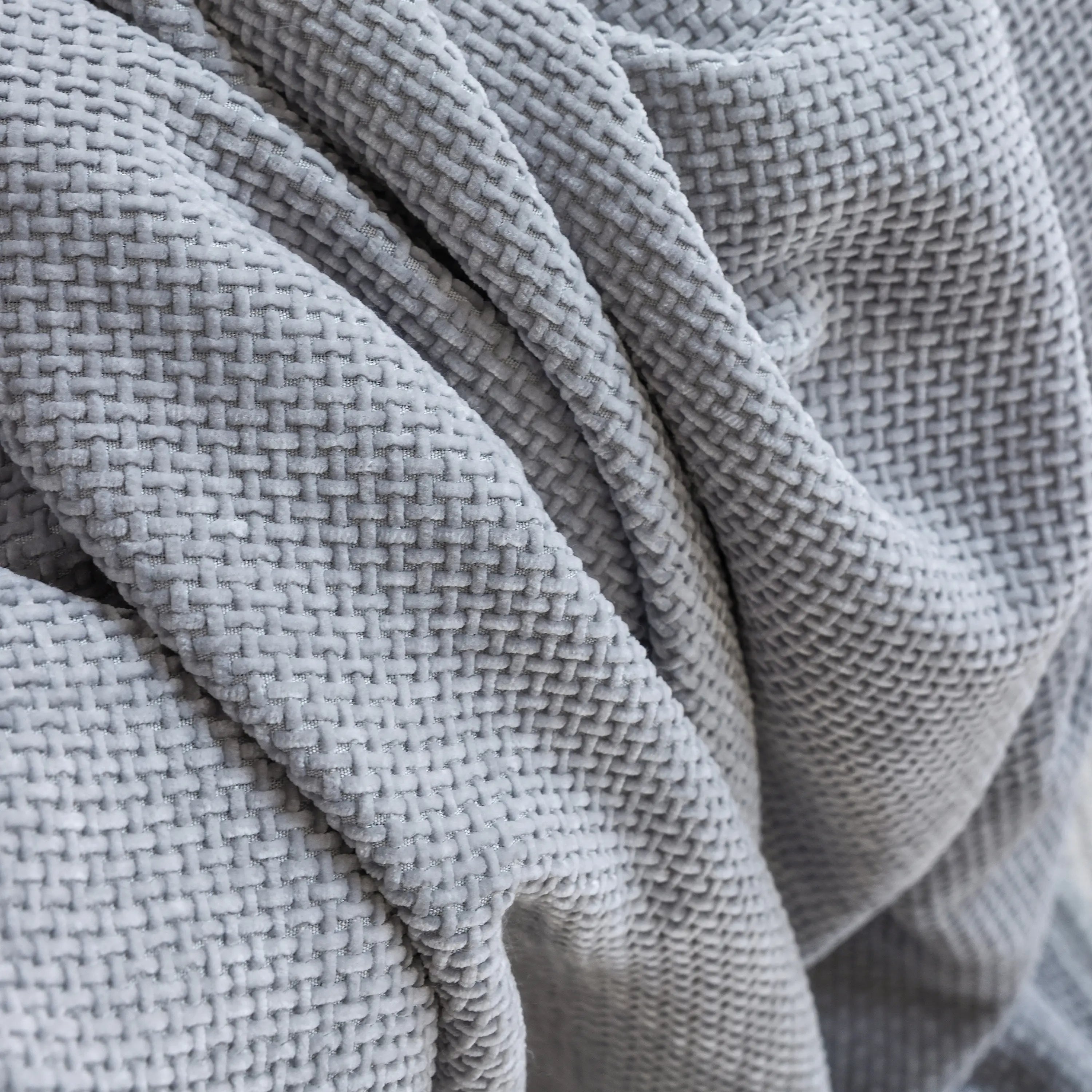 Chenille Thickened Solid Couch Blanket Throws, Reversible Couch Covers for Sectional Couches
