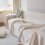 Textured Chenille Sofa Cover Throw, Soft Washable Couch Blanket Protector for Pets