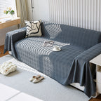 Textured Chenille Sofa Cover Throw, Soft Washable Couch Blanket Protector for Pets