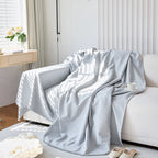 Textured Chenille Sofa Cover Throw, Soft Washable Couch Blanket Protector for Pets