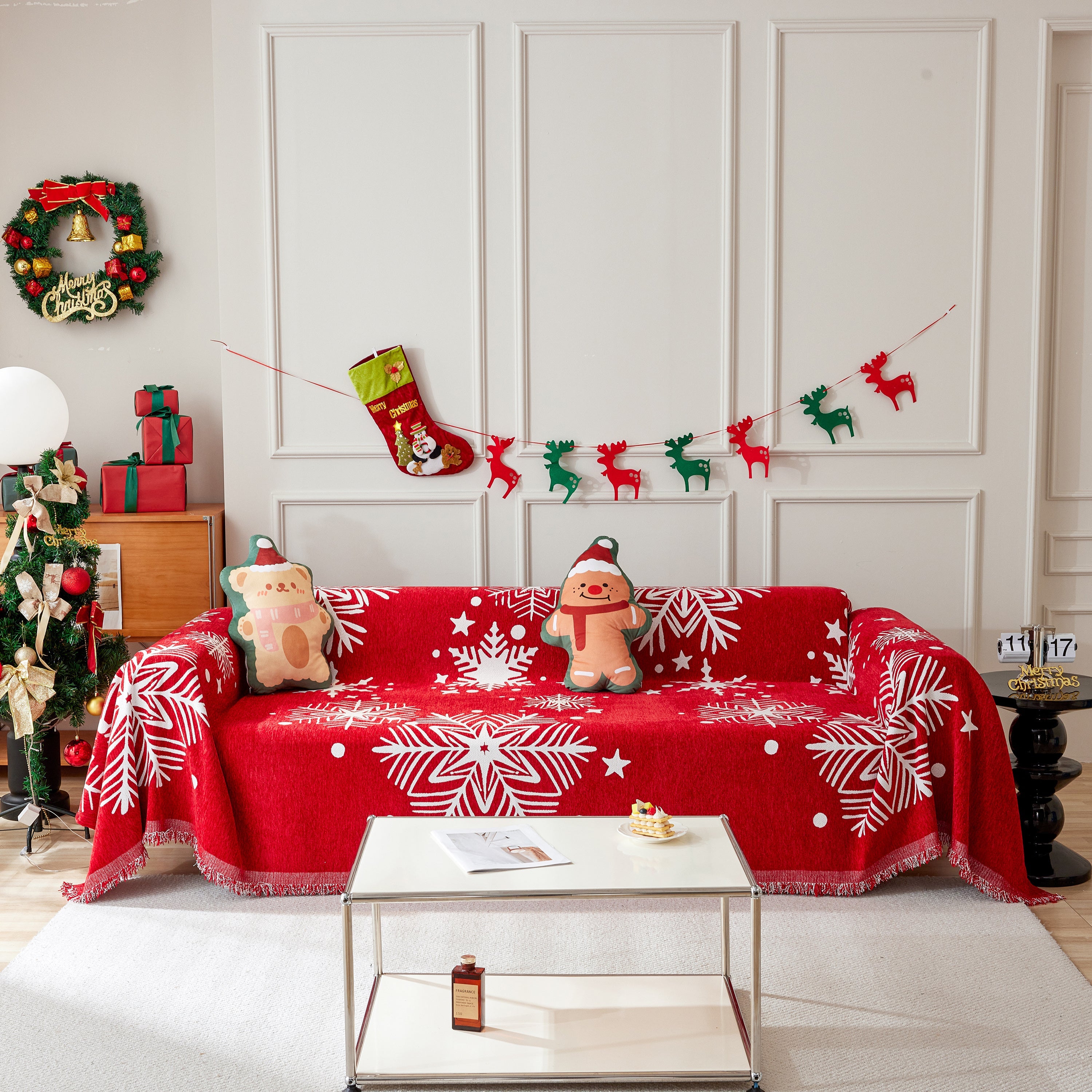 Cozy Chenille Couch Cover Blanket, Non Slip Sofa Cover, Furniture Covers for Pets