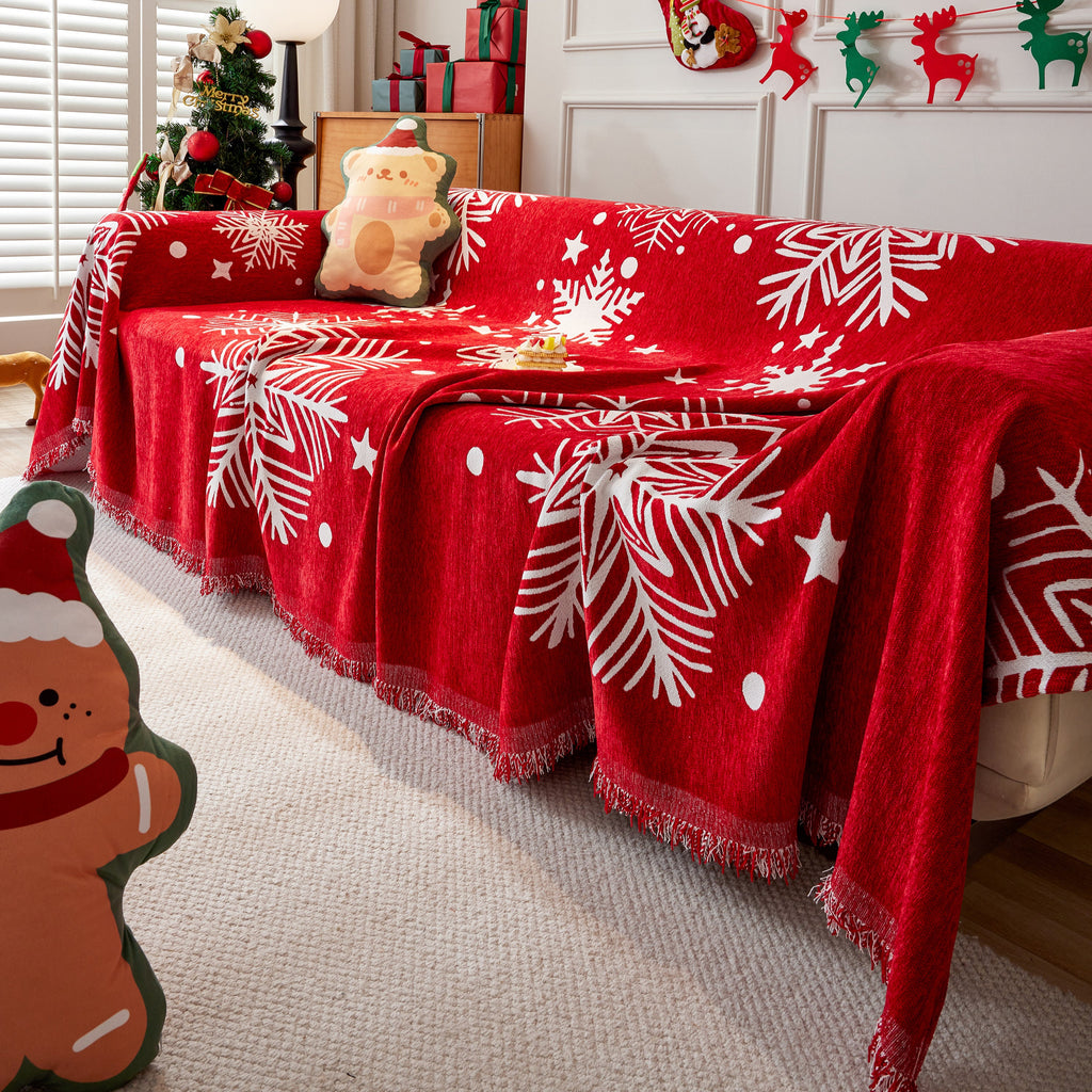 Cozy Chenille Couch Cover Blanket, Non Slip Sofa Cover, Furniture Covers for Pets