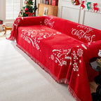 Cozy Chenille Couch Cover Blanket, Non Slip Sofa Cover, Furniture Covers for Pets