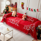 Cozy Chenille Couch Cover Blanket, Non Slip Sofa Cover, Furniture Covers for Pets