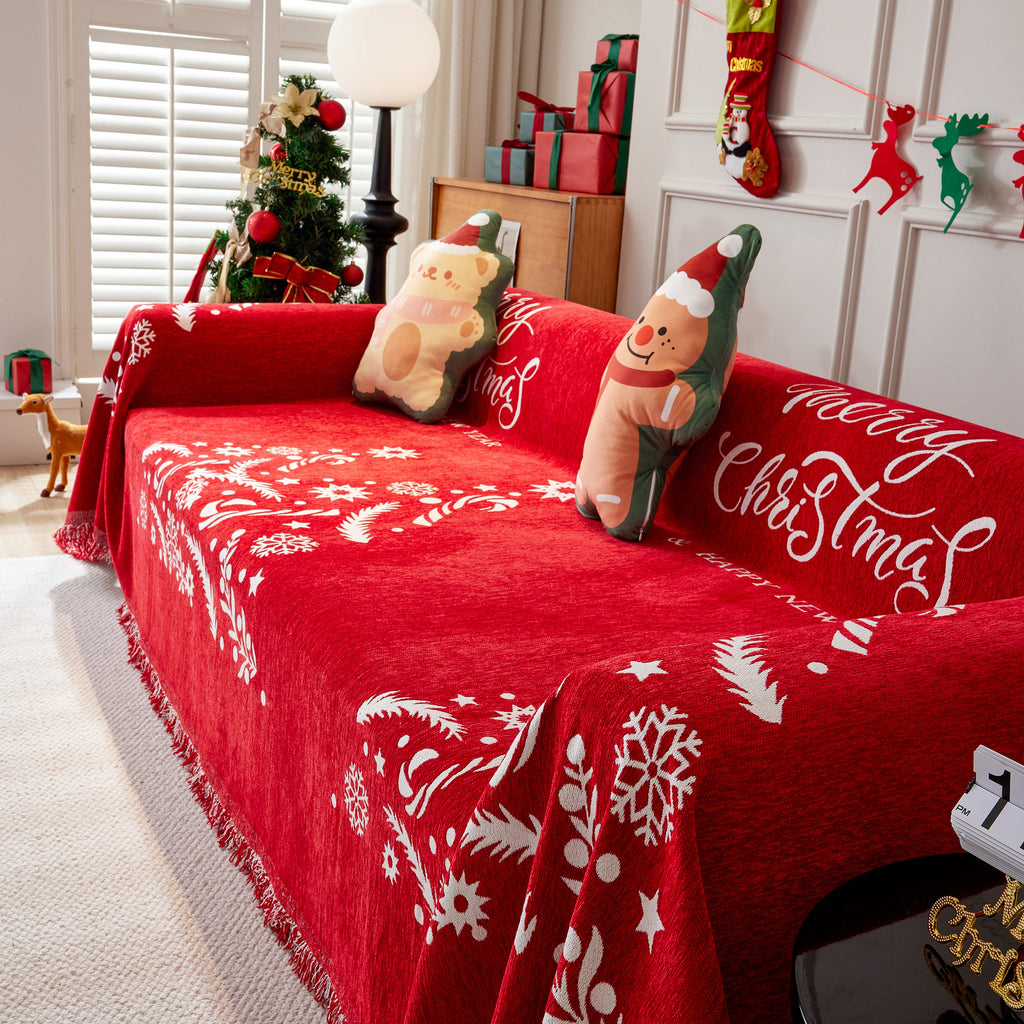 Cozy Chenille Couch Cover Blanket, Non Slip Sofa Cover, Furniture Covers for Pets