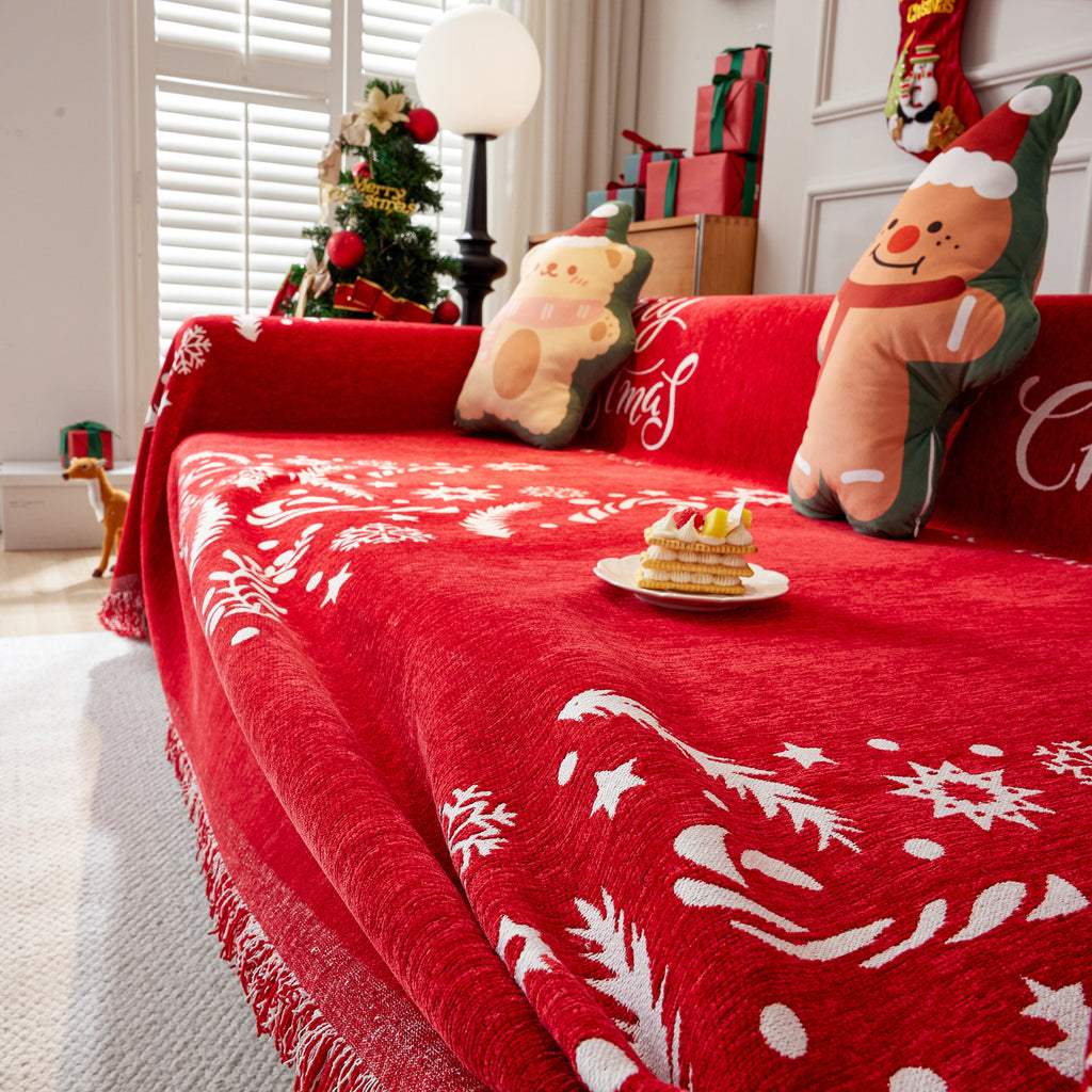 Cozy Chenille Couch Cover Blanket, Non Slip Sofa Cover, Furniture Covers for Pets