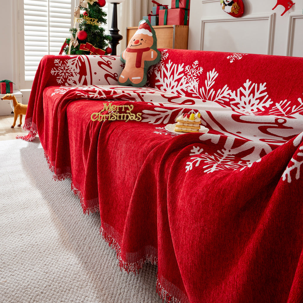 Cozy Chenille Couch Cover Blanket, Non Slip Sofa Cover, Furniture Covers for Pets