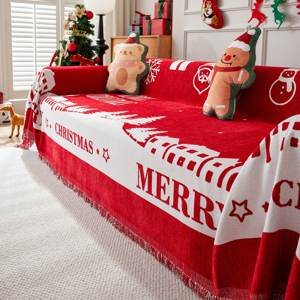Cozy Chenille Couch Cover Blanket, Non Slip Sofa Cover, Furniture Covers for Pets
