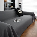 Waterproof Waffle Lattice Sofa Throw, Sofa Towel Cover for Couches, Simple Sofa Cover Blanket