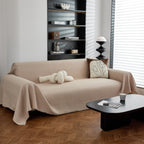 Waterproof Waffle Lattice Sofa Throw, Sofa Towel Cover for Couches, Simple Sofa Cover Blanket